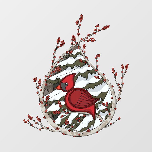 Alexander the Cardinal Wall Decal (Front)