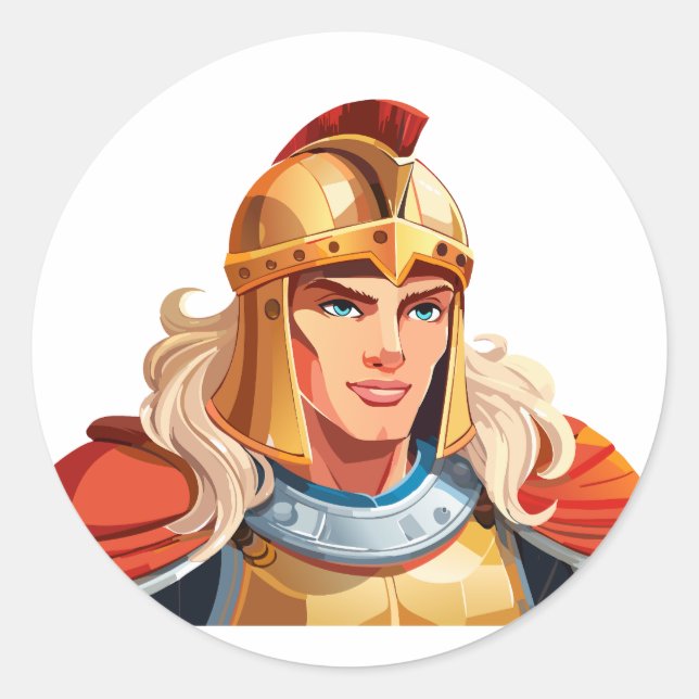 Alexander the Great Classic Round Sticker (Front)