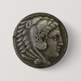 Alexander the Great Coin Button