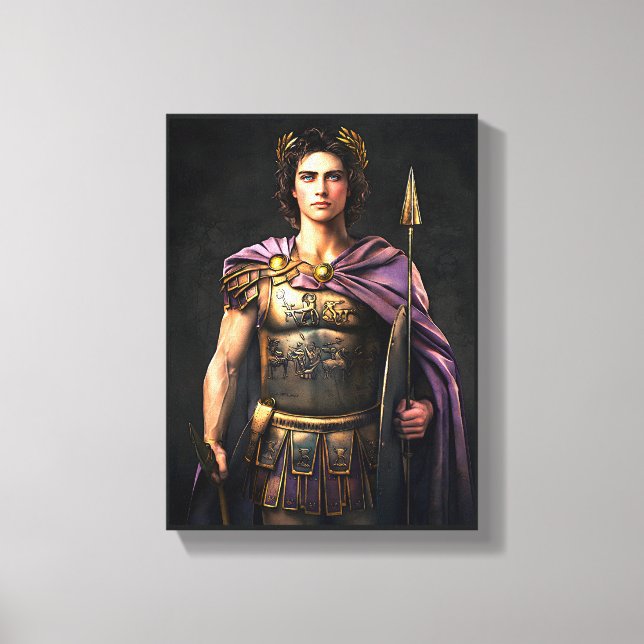 “Alexander the Great” - Conqueror of Empires Canvas Print (Front)