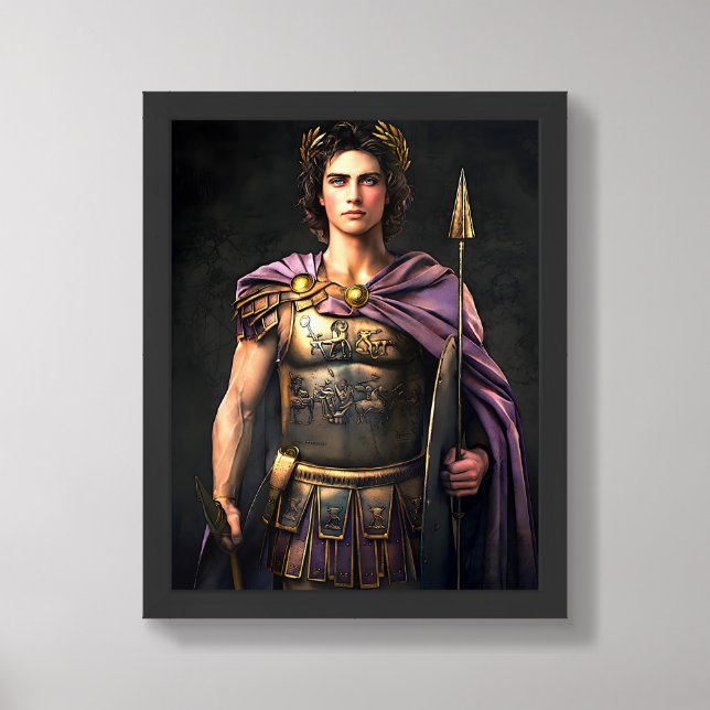 “Alexander the Great” - Conqueror of Empires Framed Art (Framed Front)