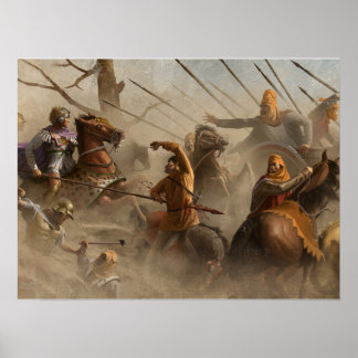 Alexander The Great mosaic Remastered Poster