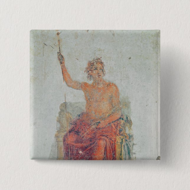 Alexander the Great, possibly as Zeus Pinback Button (Front)