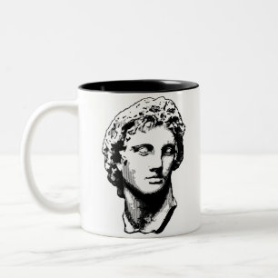 Alexander the Great statue Two-Tone Coffee Mug
