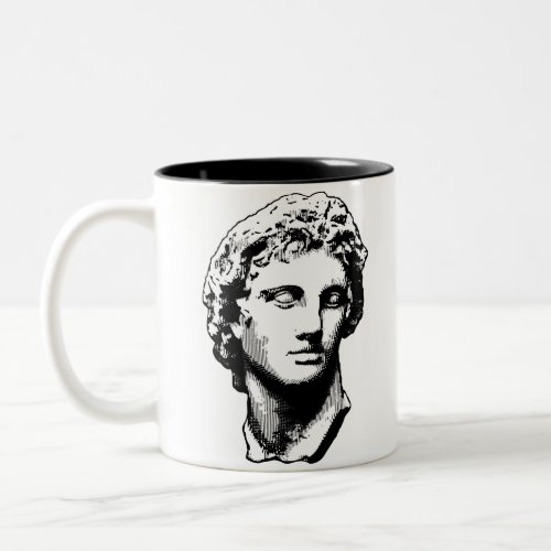 Alexander the Great statue Two_Tone Coffee Mug