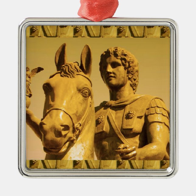 ALEXANDER the Great :  Vintage Alexanderia Metal Ornament (Front)