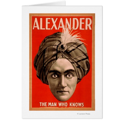 Alexander the Man who Knows Magic Poster Cards (Front)