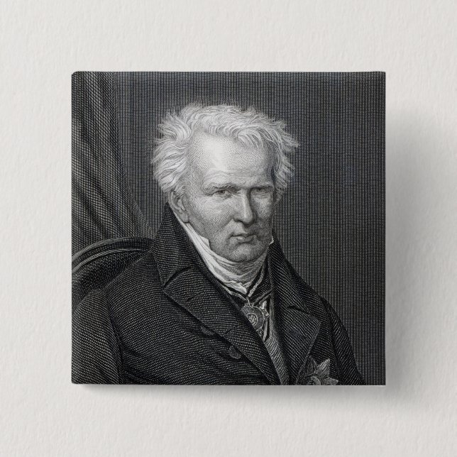 Alexander von Humboldt, engraved by C. Cook Button (Front)