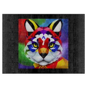 Alexander's Cat black glass cutting board