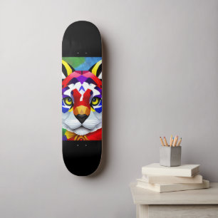 Alexander's Cat black skateboard