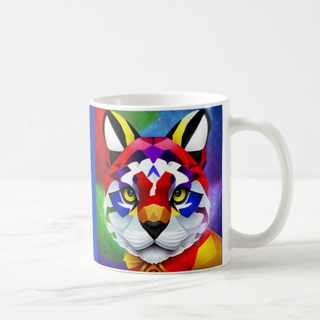 Alexander's Cat blue left hand mug (Right)