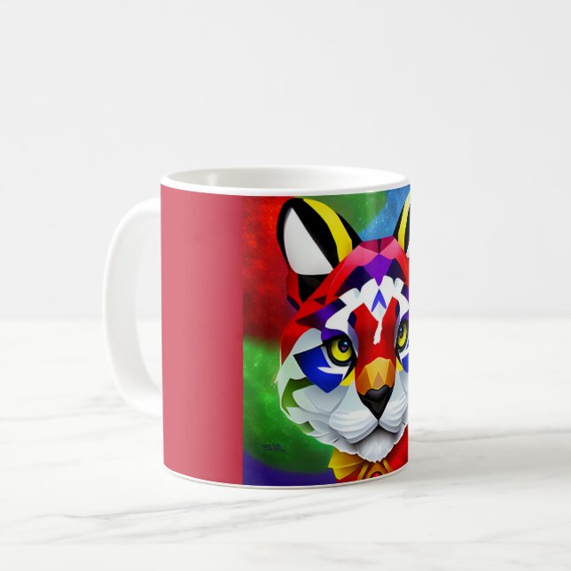 Alexander's Cat red mug (Front Left)