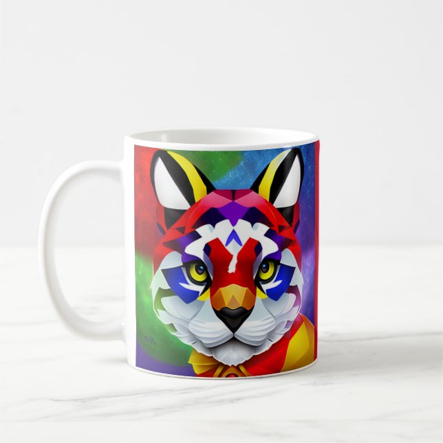 Alexander's Cat red right hand mug (Left)