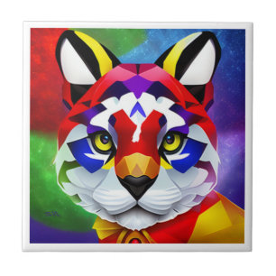 Alexander's Cat small white tile