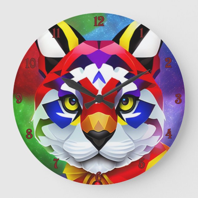 Alexander's Cat wall clock (Front)