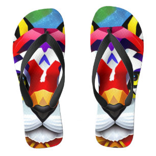 Alexander's Cat wide flip flops