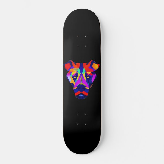 Alexander's Dog black skateboard (Front)