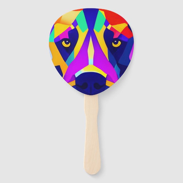 Alexander's Dog paddle hand fans (Front)