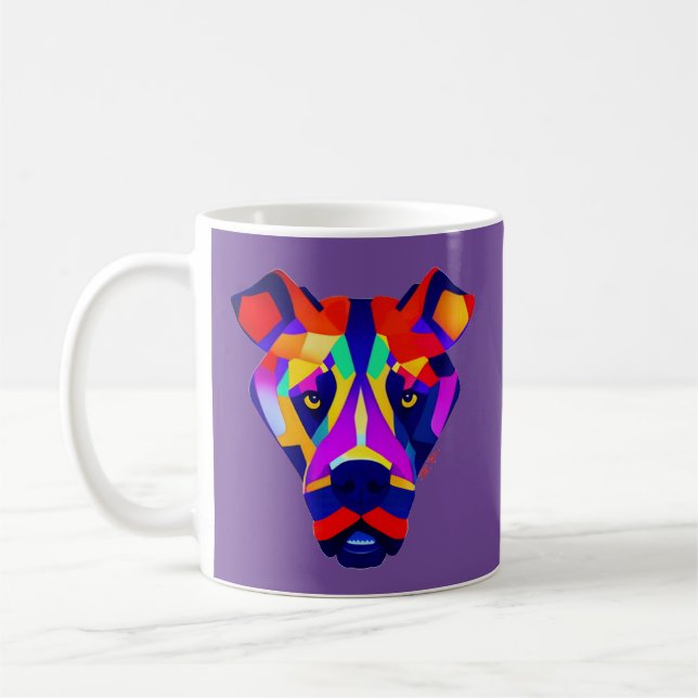 Alexander's Dog purple right hand mug (Left)