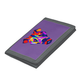 Alexander's Dog purple wallet gray trim