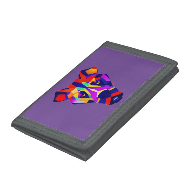 Alexander's Dog purple wallet gray trim (Bottom)