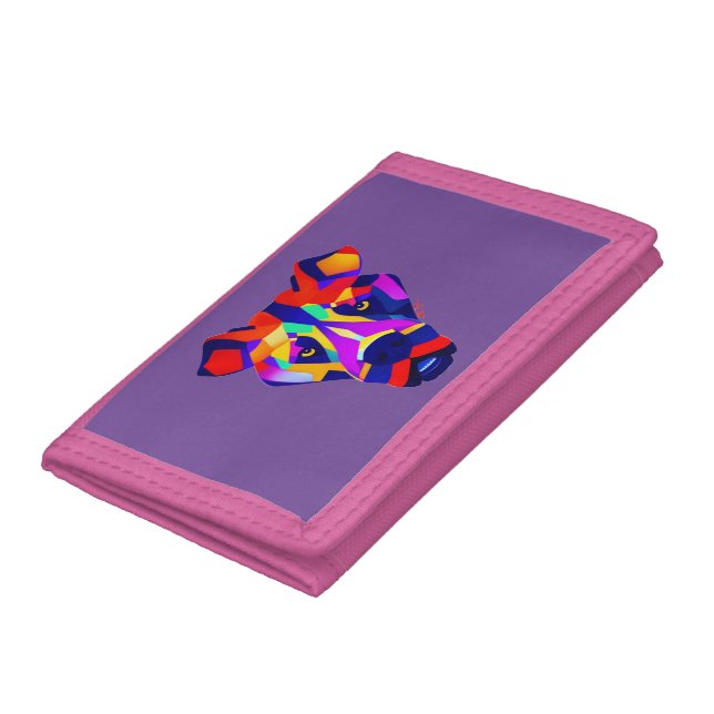 Alexander's Dog purple wallet pink trim (Bottom)