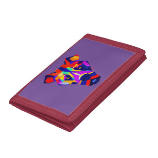 Alexander's Dog purple wallet red trim