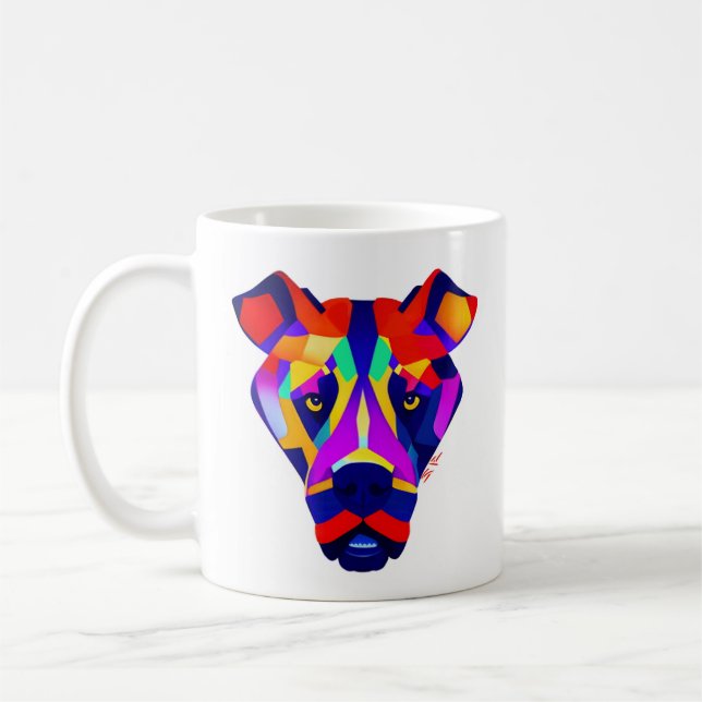 Alexander's Dog white right hand mug (Left)