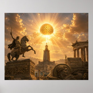 Alexander's Golden Dawn Ancient Hellenistic Poster