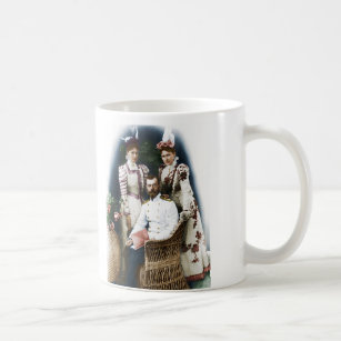10 fl oz Mug Hot Cold Tea Coffee Cup Tsar in Russian with Golden Crown Fun Gift 