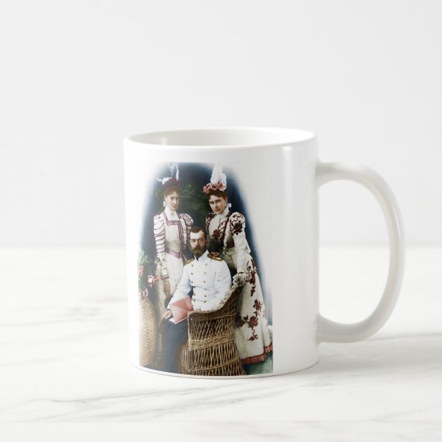 Alexandra and Alexei, Alexandra, Nicholas II, Ella Coffee Mug (Right)