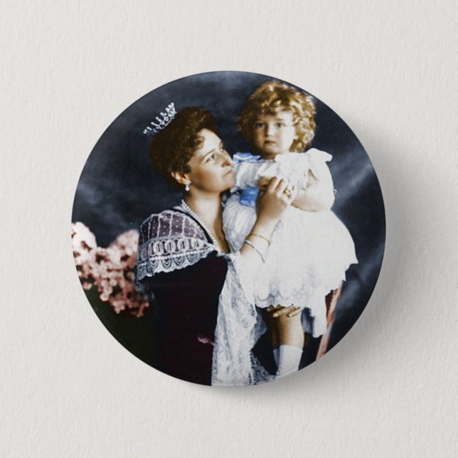 Alexandra and Alexei Pinback Button (Front)