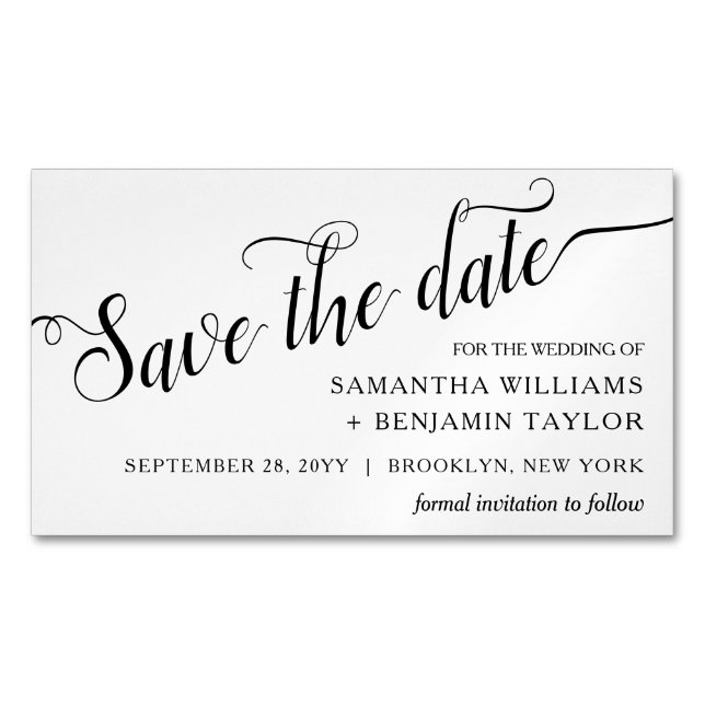 Alexandra Budget Save the Date Magnets (Front)