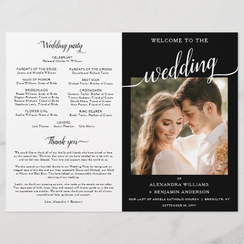 Alexandra Catholic Wedding Mass Ceremony Program