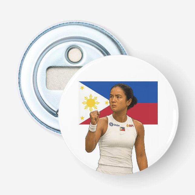 Alexandra Eala – Guadalajara Champion 2025 Bottle Opener (Front)