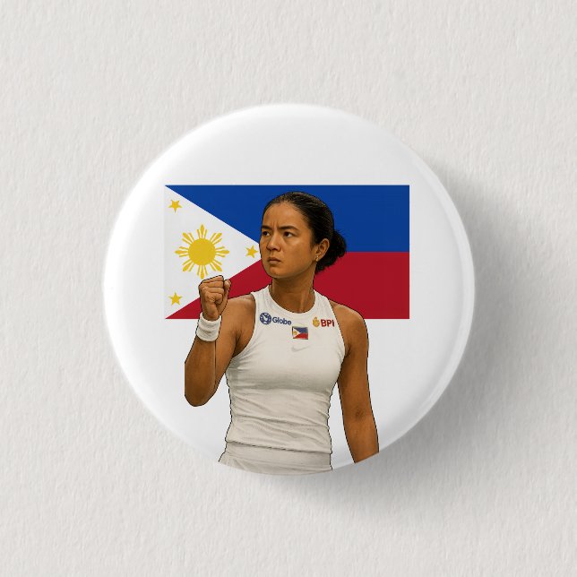 Alexandra Eala – Guadalajara Champion 2025 Button (Front)