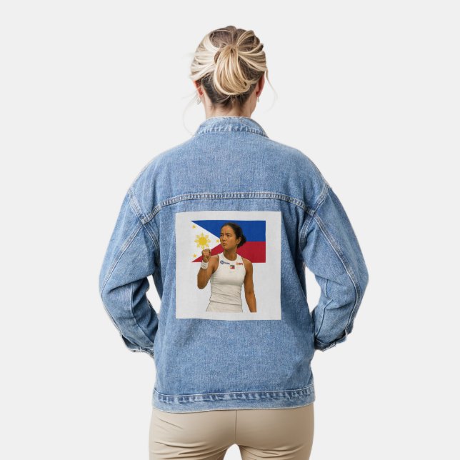 Alexandra Eala – Guadalajara Champion 2025 Denim Jacket (Model)