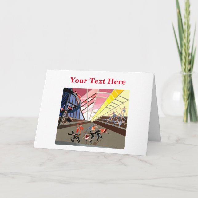 Alexandra Exter Letterpress Thank You Card (Front)