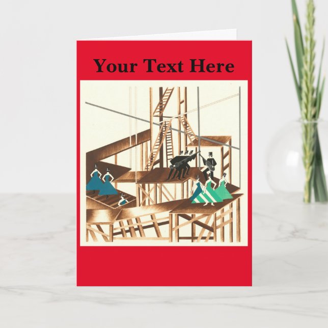  Alexandra Exter Letterpress Thank You Card (Front)