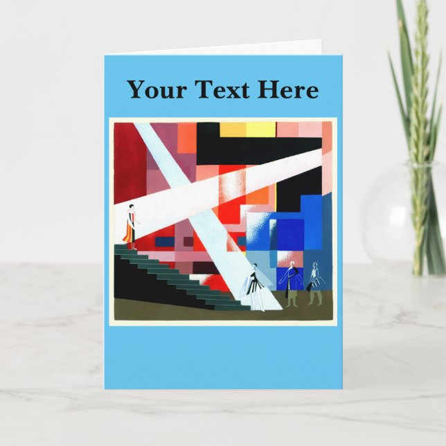  Alexandra Exter Letterpress Thank You Card (Front)