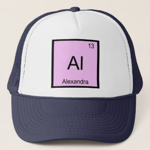 Alexandra Name Chemistry Element Periodic Table Trucker Hat