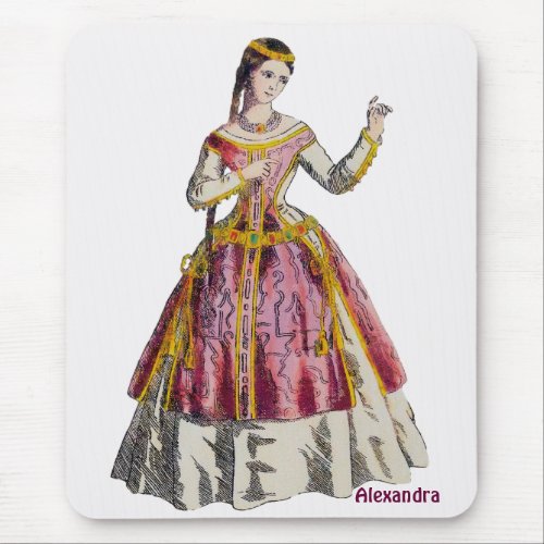 ALEXANDRA Personalized Spanish Lady of Rank  Mou Mouse Pad