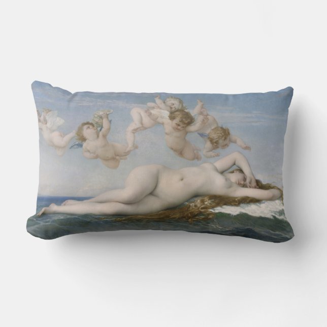 Alexandre Cabanel The Birth of Venus Lumbar Pillow (Front)