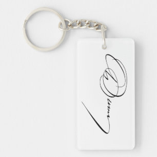Alexandre Dumas signature autograph famous writer Keychain