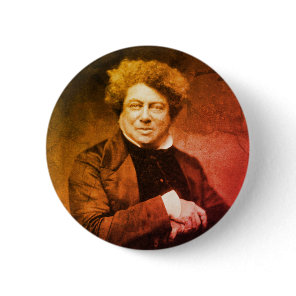 Alexandre Dumas Vintage Button