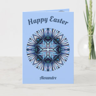 ALEXANDRE ~ Easter card ~ Shades of Blue and White