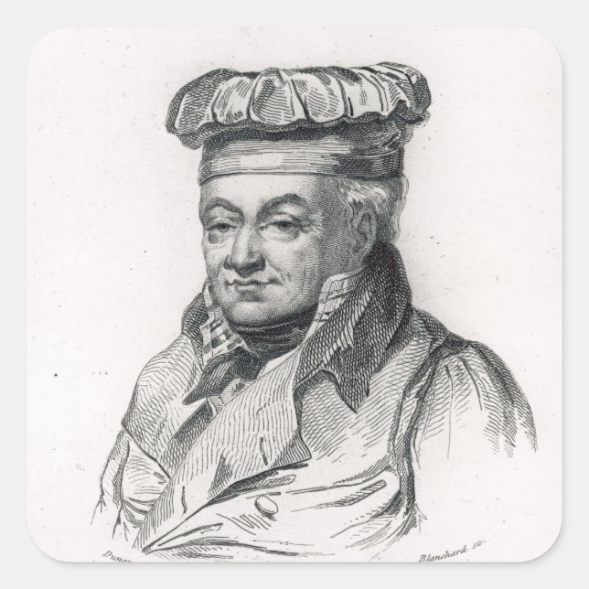 Alexandre Grimod de la Reyniere Square Sticker (Front)