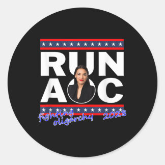 Alexandria 2028 Aoc For President 2028 Classic Round Sticker