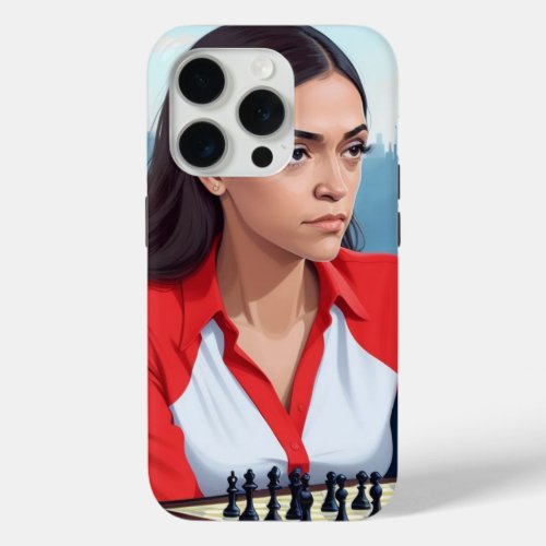 Alexandria Cortez Chess Queen iPhone 15 Pro Case