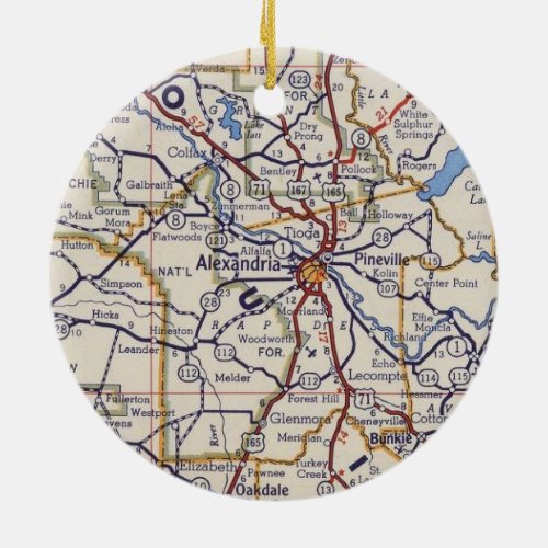 Alexandria LA Christmas Ornament